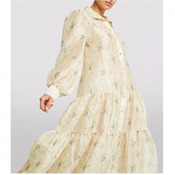 Brock Collection Tiered Silk Queenesta Maxi Dress