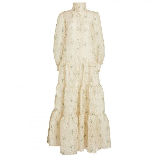 Brock Collection Tiered Silk Queenesta Maxi Dress