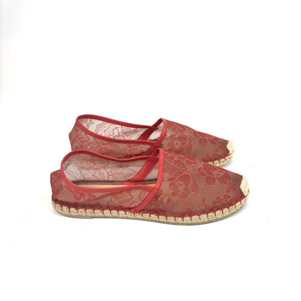 Valentino Lace Espadrilles