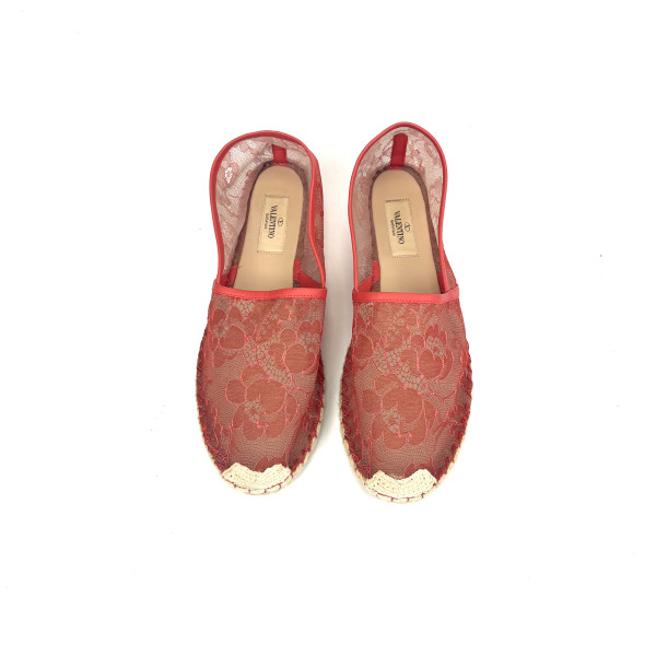 Valentino Lace Espadrilles