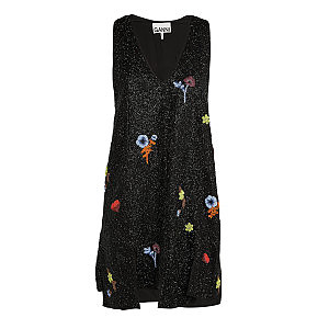 Ganni beaded outlet dress