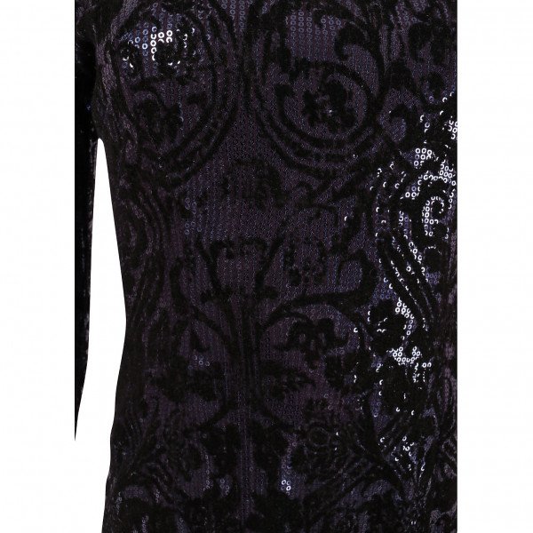 Just Cavalli Sequin & Velvet Top