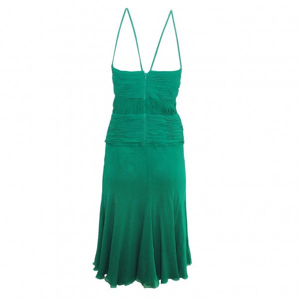 Versace V-Neck Silk Dress