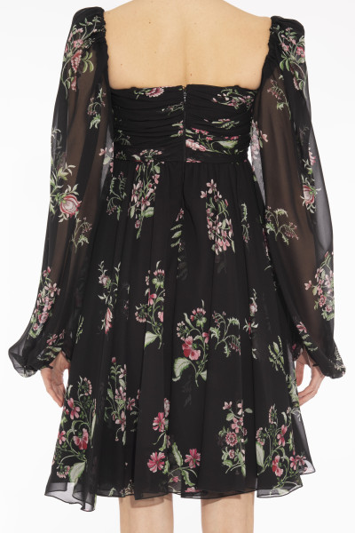 Giambattista Valli Silk Floral printed dress