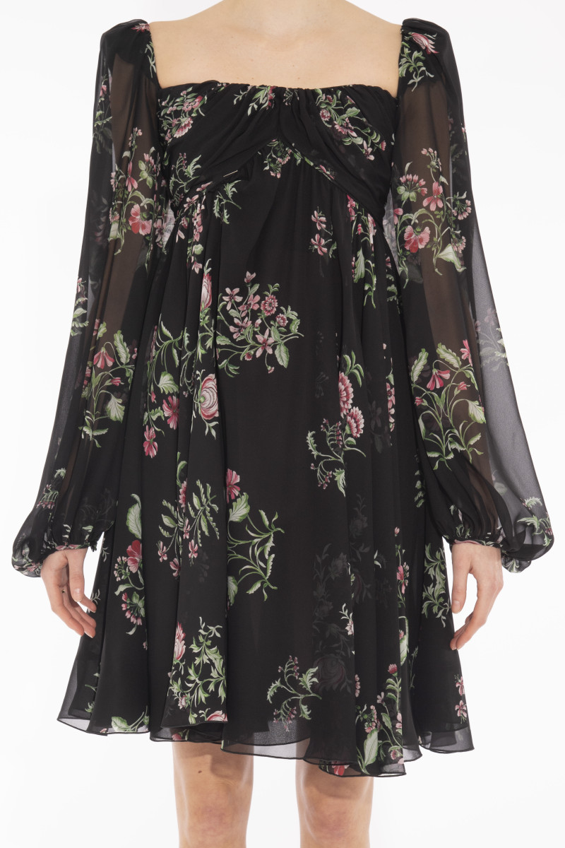 Giambattista Valli Silk Floral printed dress