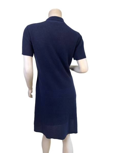 Louis Vuitton Navy Knit Polo Dress