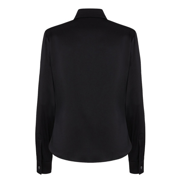 Serena Bute The New Serena Shirt - Black Plant Based Satin