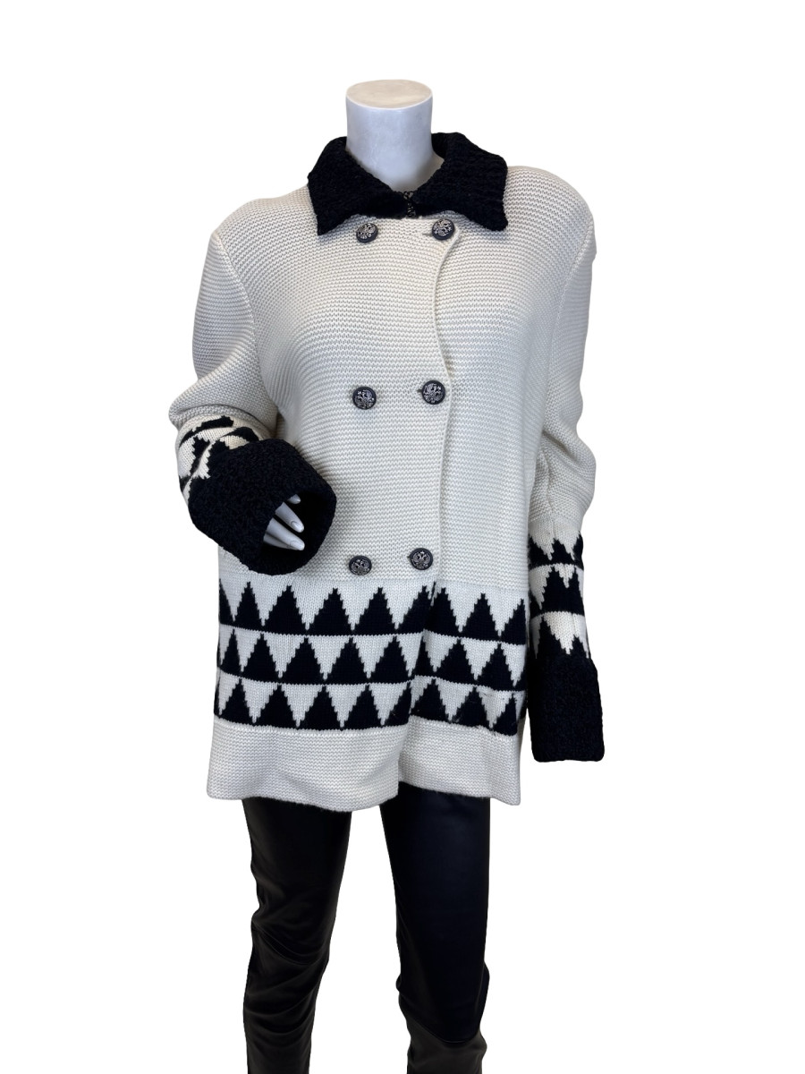 CHANEL Chanel Stitch Detailing Cashmere Cardigan