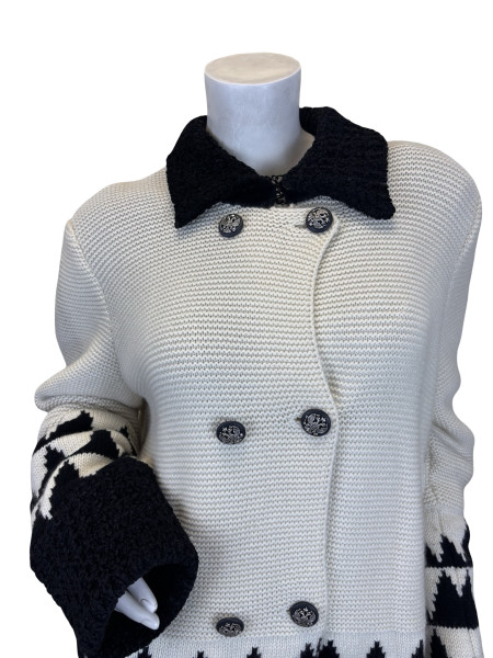 CHANEL Chanel Stitch Detailing Cashmere Cardigan