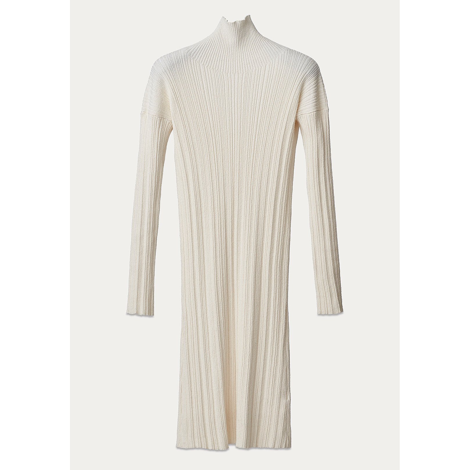 PORTS 1961 Micro Ribbed Mock Neck Knit Dress
