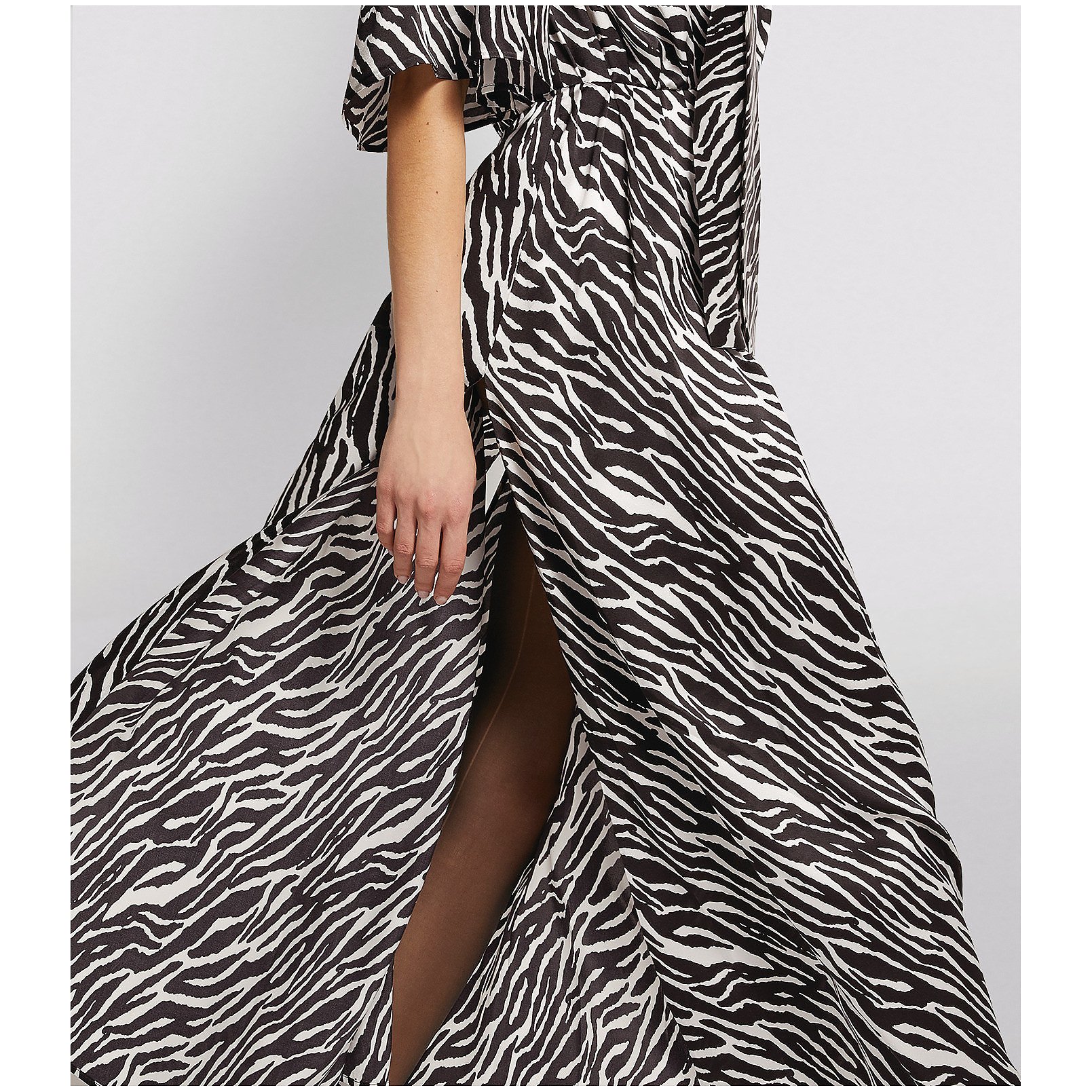 Magda Butrym Zebra Print Midi Dress