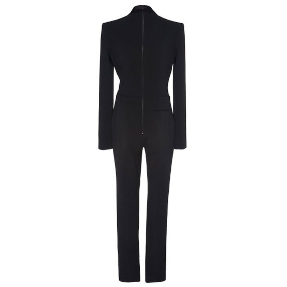 velvet tuxedo jumpsuit