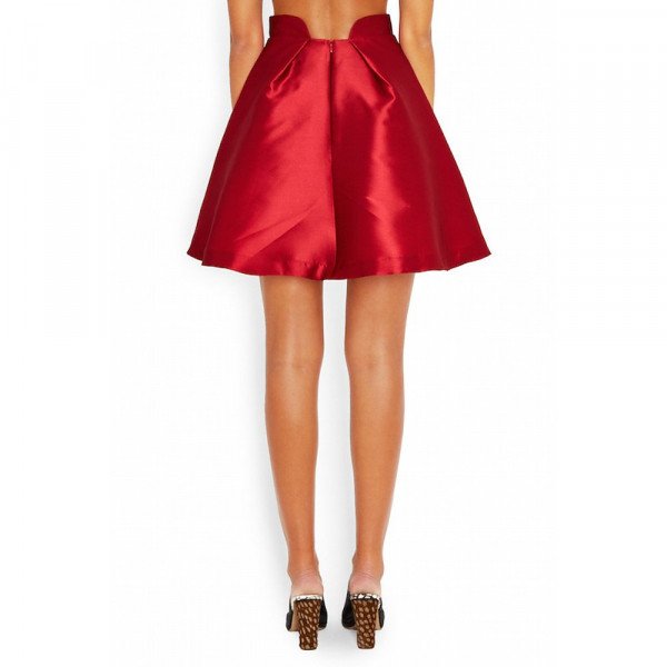 Paper London Pleated Satin Skirt