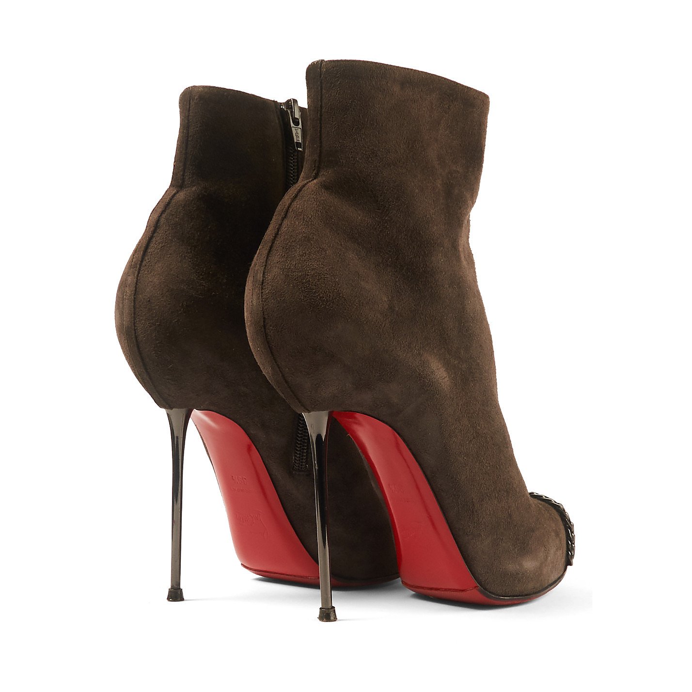 Christian Louboutin Suede Stiletto Ankle Boots