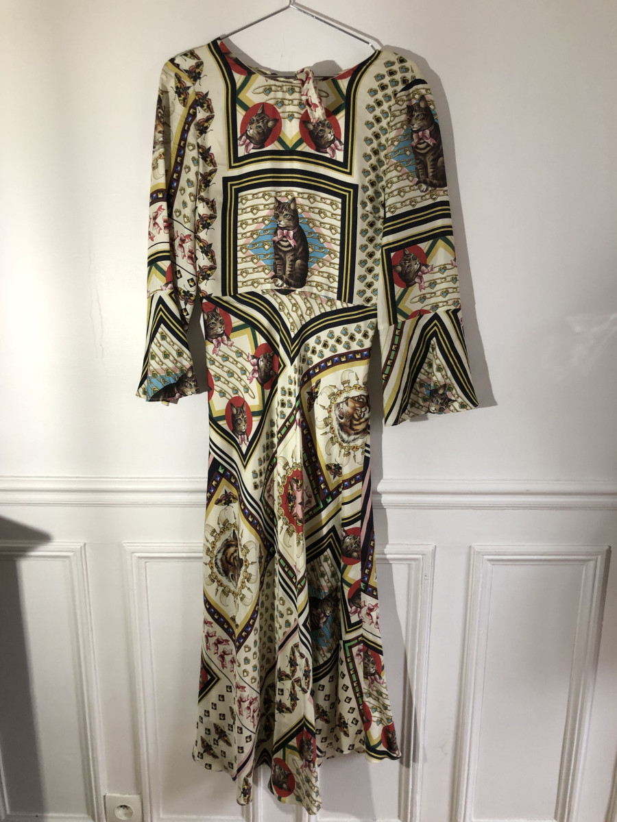 Brand Unknown Unsigned Printed midi dress