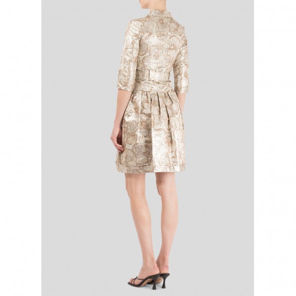 Burberry Metallic Jacket Dress