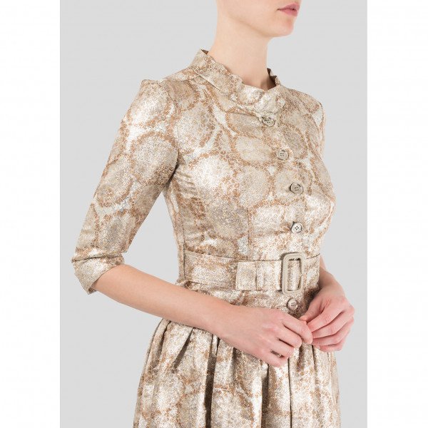 Burberry Metallic Jacket Dress