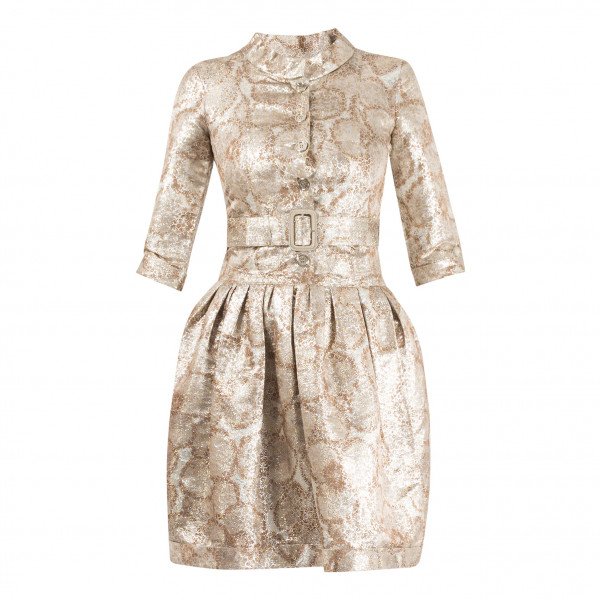 Burberry Metallic Jacket Dress