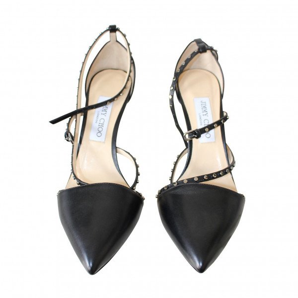 Jimmy Choo Studded Ankle-Strap Pumps
