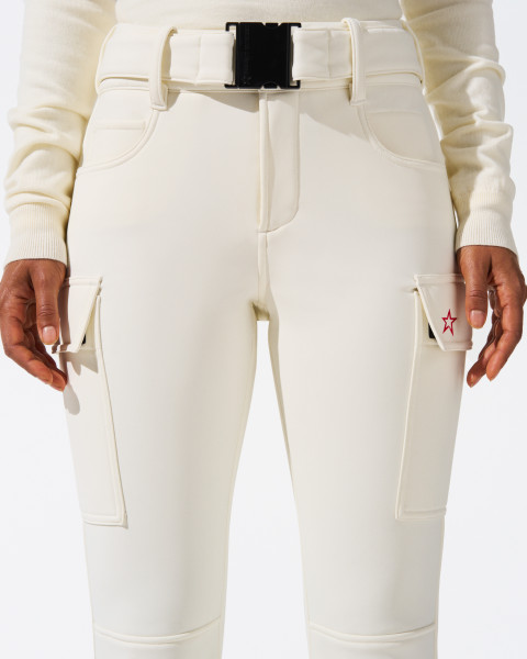 Perfect Moment Mid-Rise Cargo Ski Pant White