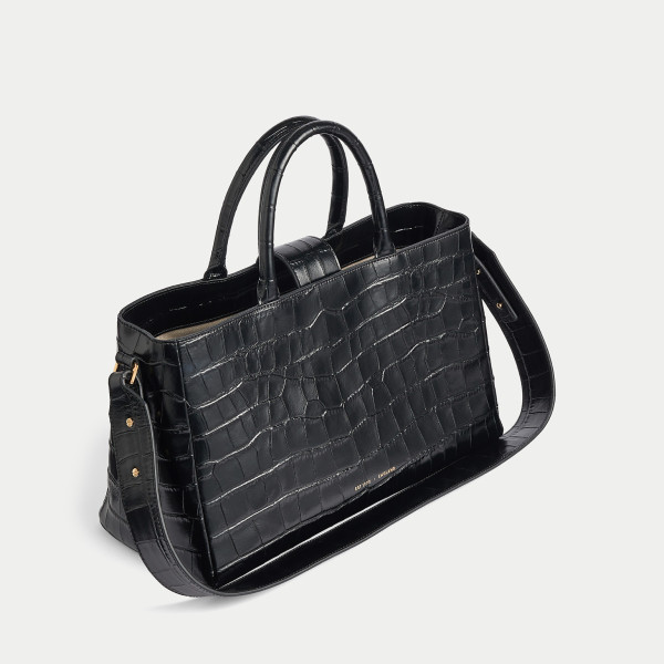 Jigsaw Adela Croc Leather Tote