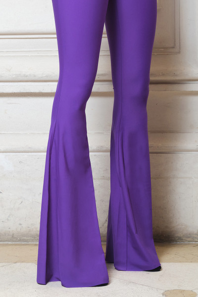 Maison Souraya Flared Purple Pants