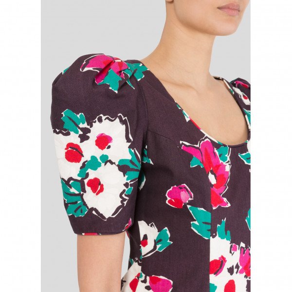 Victor Costa Vintage Victor Costa Floral Structured Dress