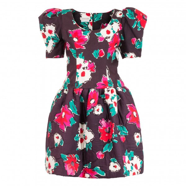 Victor Costa Vintage Victor Costa Floral Structured Dress