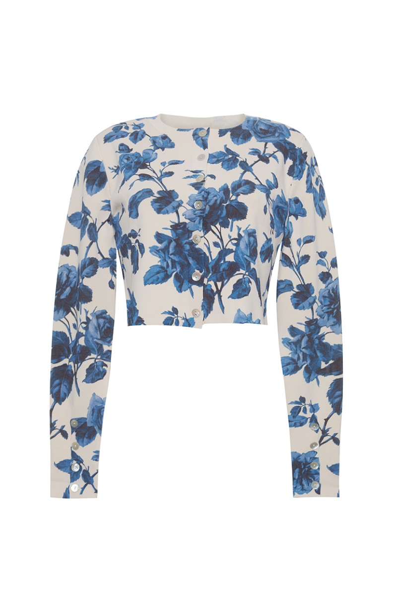 Cara Cara NYC Amber Cardigan, Altha Flora Stone