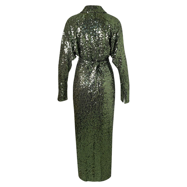 Daska Aries Sequin Wrap Dress