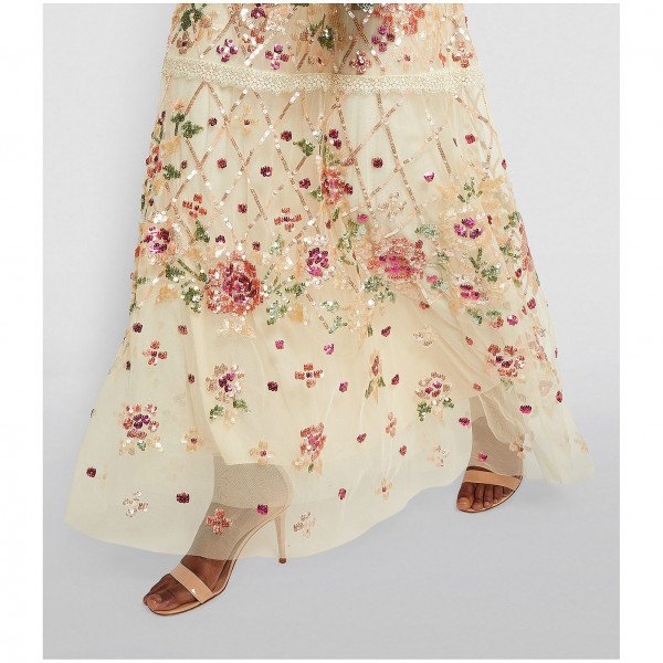 Needle & Thread Embellished Trellis Rose Gown