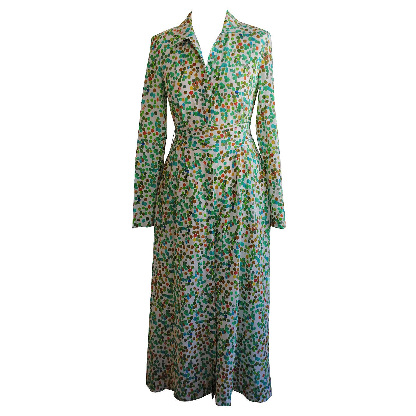 Dhela Confetti Silk Wrap Dress