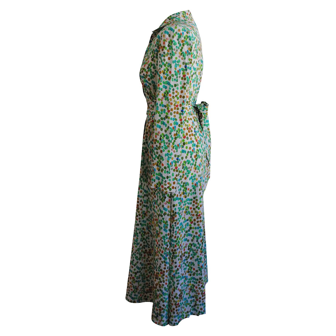 Dhela Confetti Silk Wrap Dress