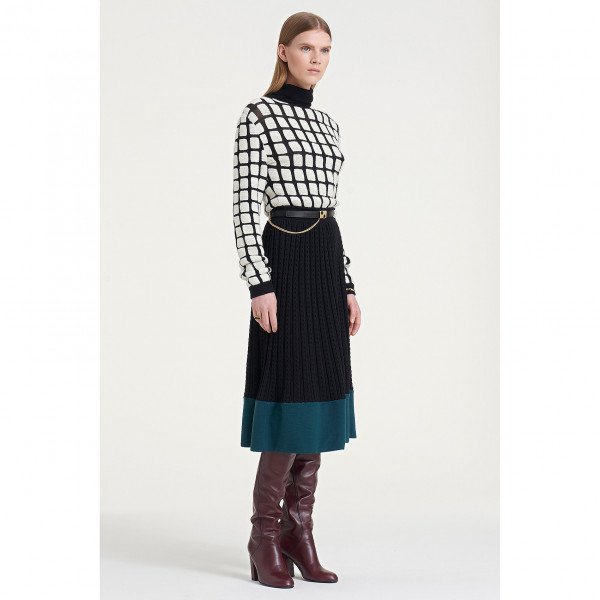 PORTS 1961 Panelled Knitted Dress