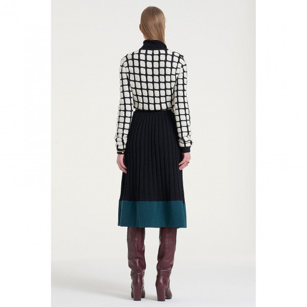 PORTS 1961 Panelled Knitted Dress