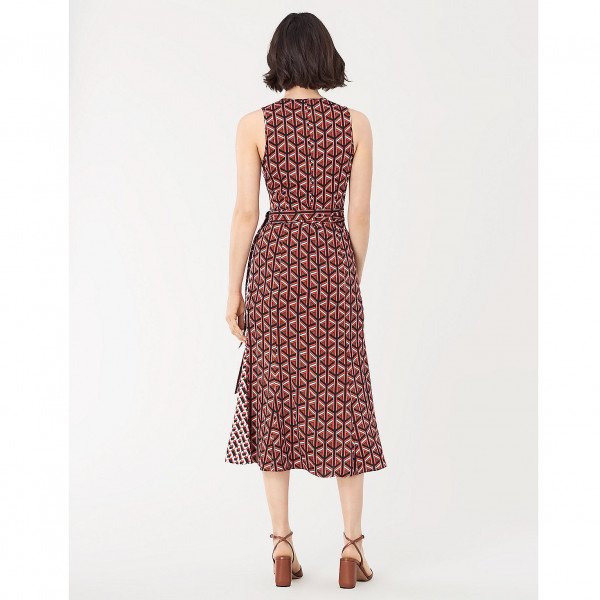 Diane von Furstenberg Moira Stretch-Georgette Midi Wrap Dress