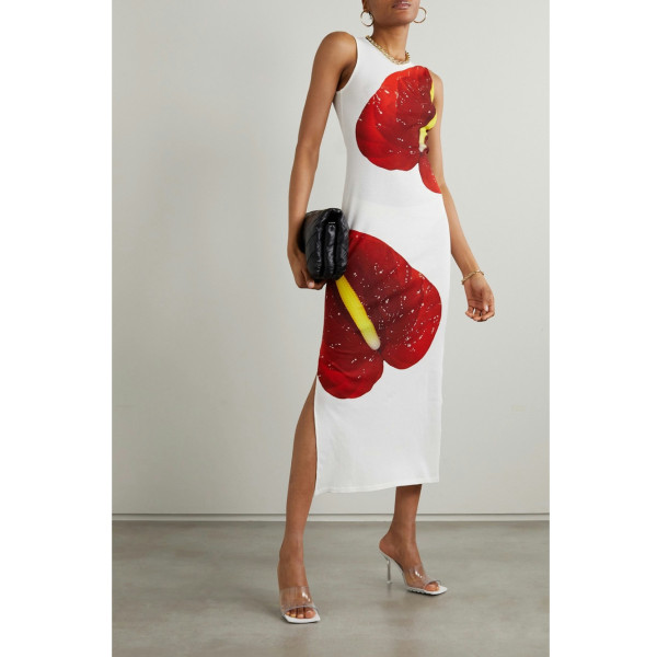 Loewe Loewe Ribbed Anthurium Dress