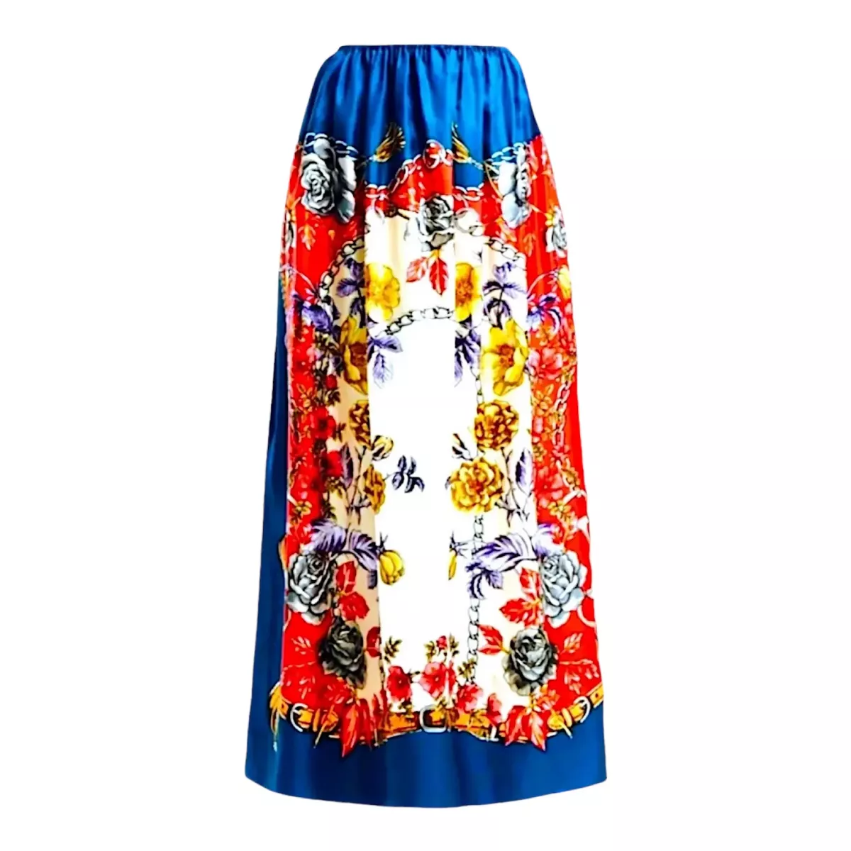 Gucci Floral Silk Maxi Skirt