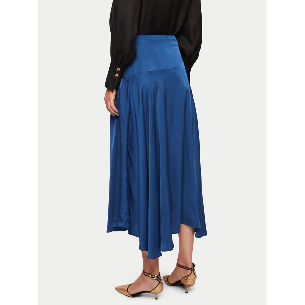 Jigsaw Hammered Satin Midi Skirt