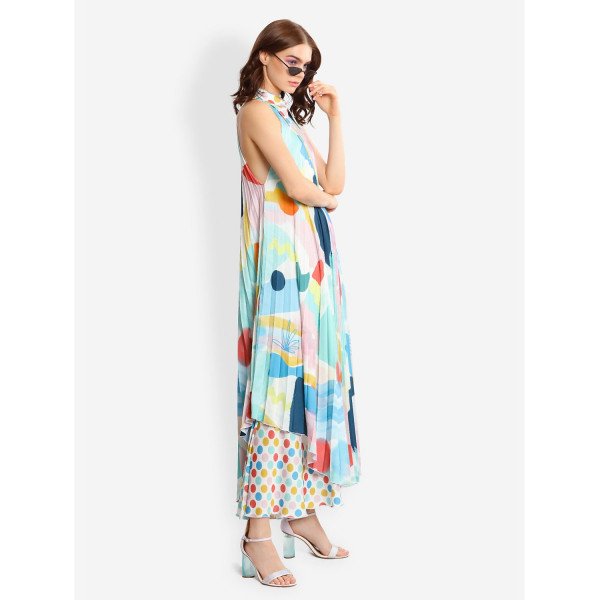 L'Mane Colourful Asymmetric Dress