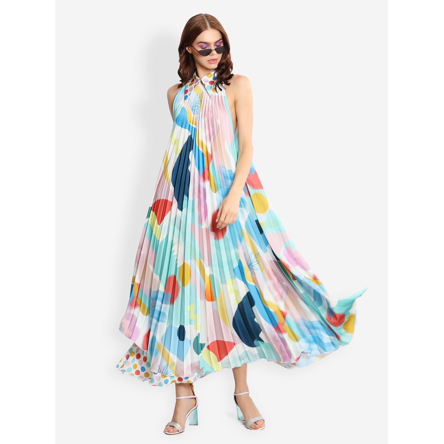 L'Mane Colourful Asymmetric Dress