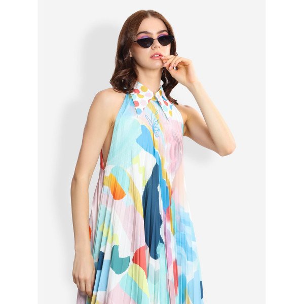 L'Mane Colourful Asymmetric Dress