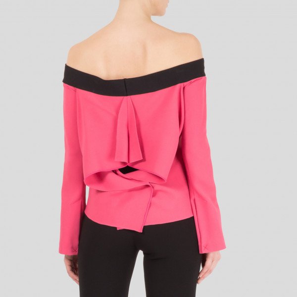 Roland Mouret Heaney Off-the-Shoulder Draped Top