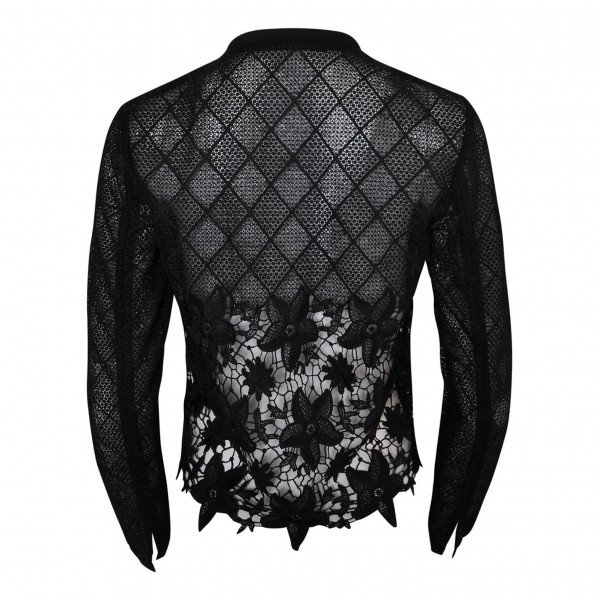 Comptoir des Cotonniers Floral Lace Bomber Jacket