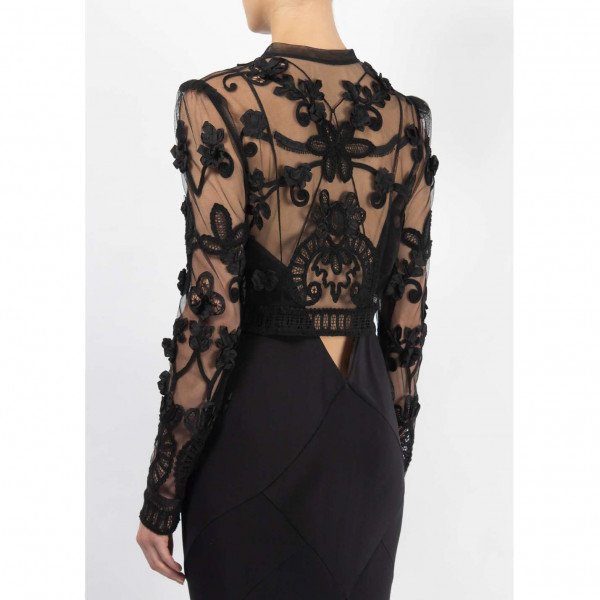 Temperley London Embroidered Mesh Jacket