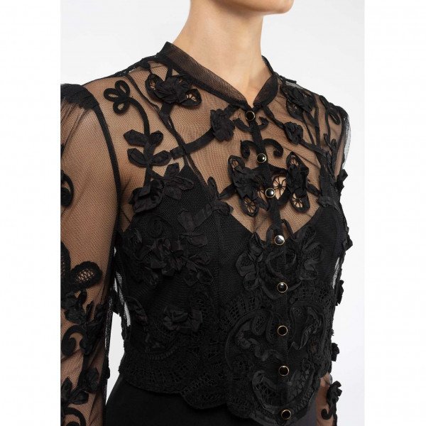 Temperley London Embroidered Mesh Jacket