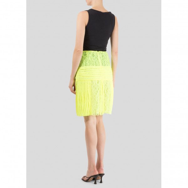 Christopher Kane Keke Neon Lace Skirt
