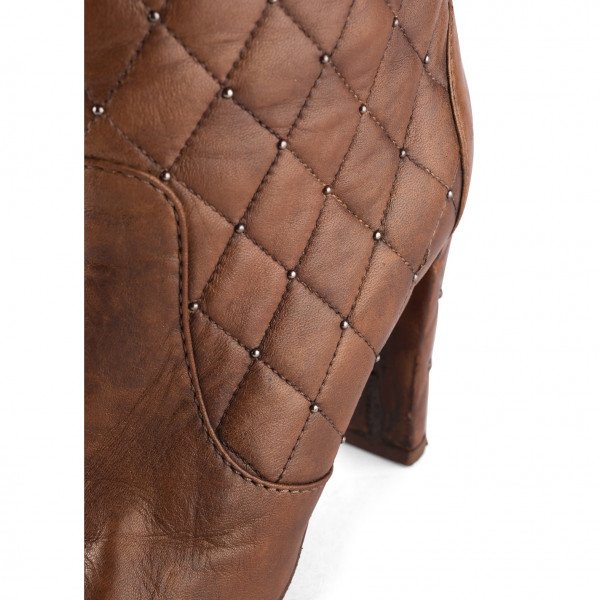 Viktor & Rolf Quilted Leather Knee High Boots