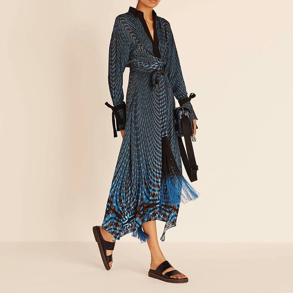 Amanda Wakeley Kaleidoscope Print Midi Dress