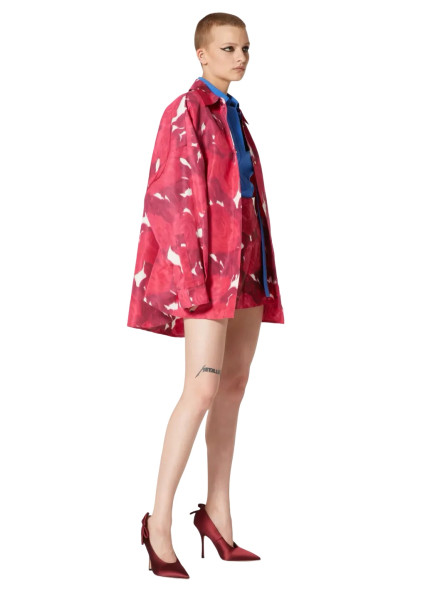 Valentino Silk Shirt – Red Rose Print